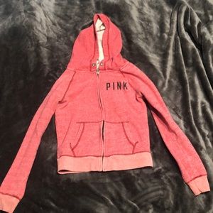 PINK zip up hoodie
